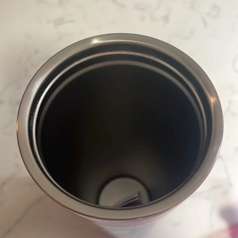 Starbucks | New metal insulated plastic 16oz cup Peony abstract